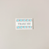 Thank You Harlequin Note Card