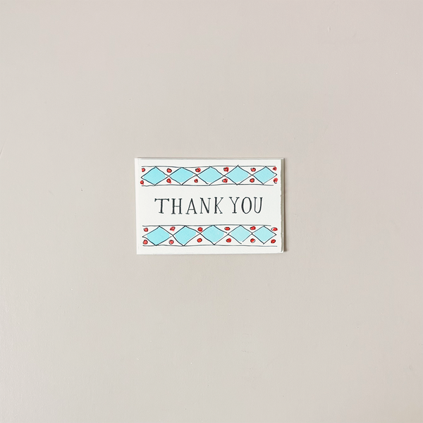 Thank You Harlequin Note Card