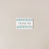 Thank You Harlequin Note Card