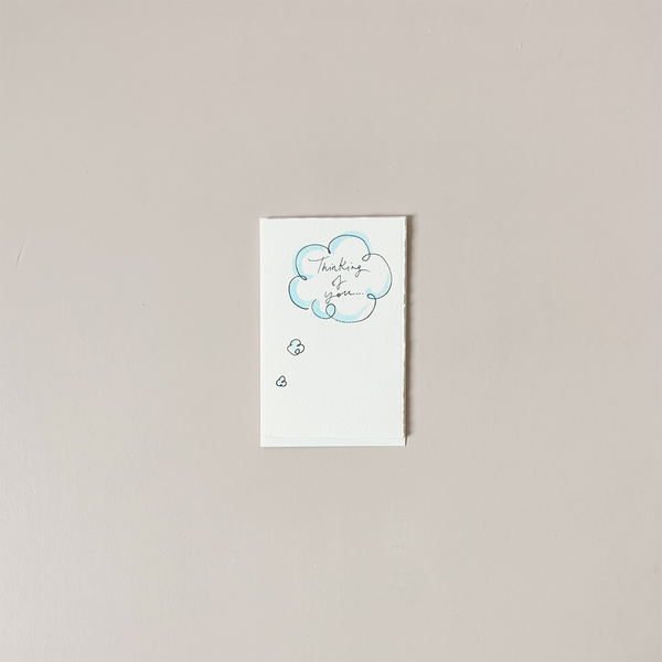 Thinking of You Cloud Note Card