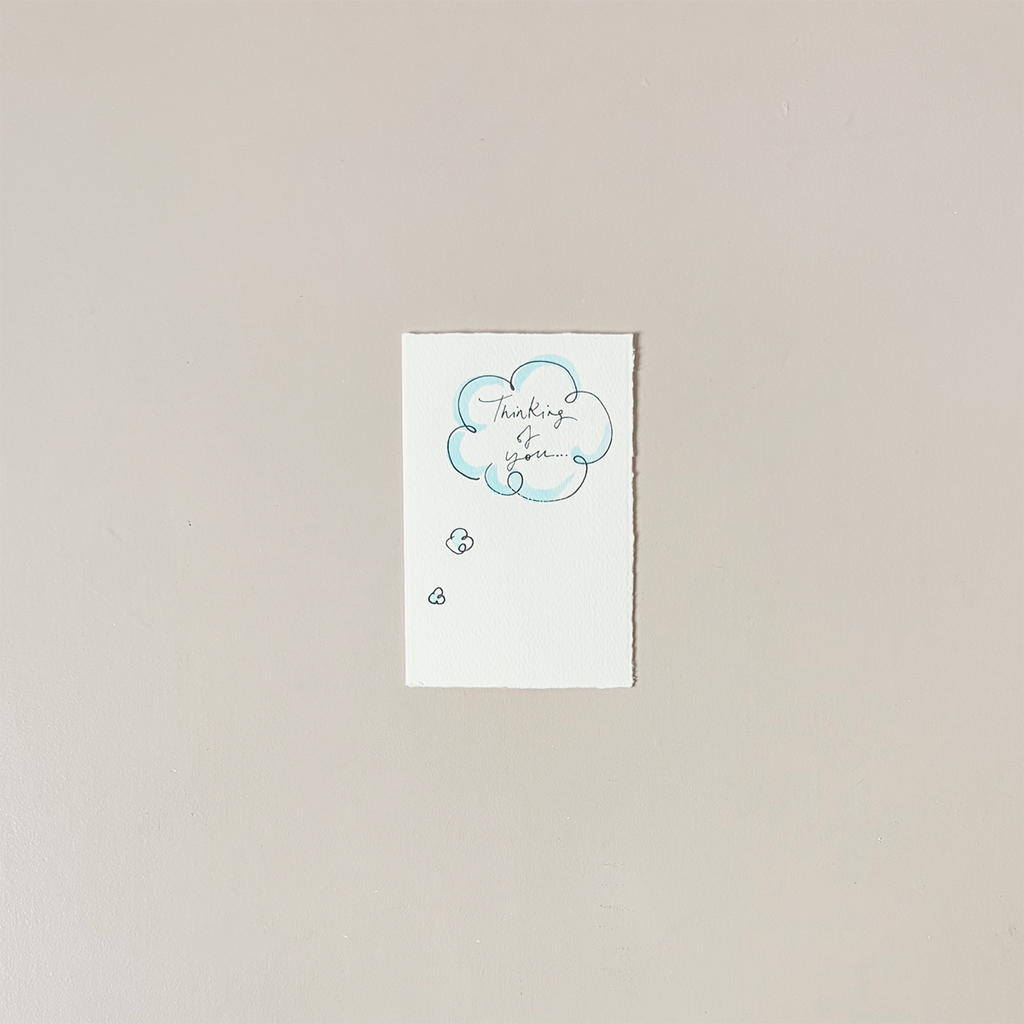 Thinking of You Cloud Note Card