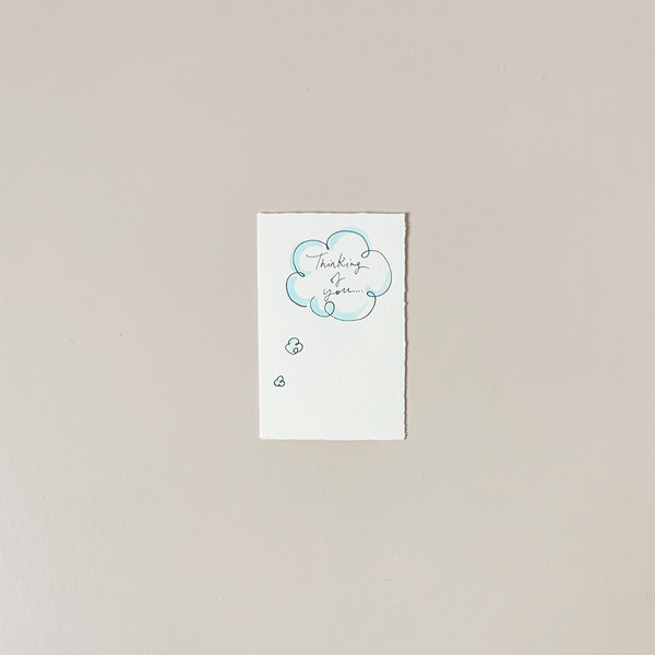Thinking of You Cloud Note Card