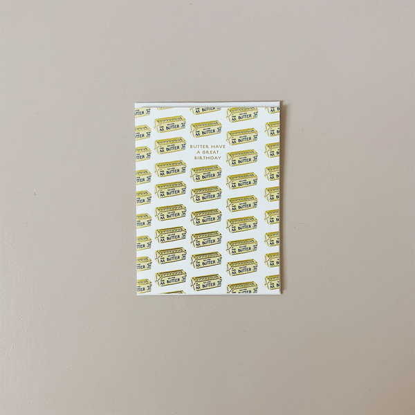 Butter Birthday Note Card