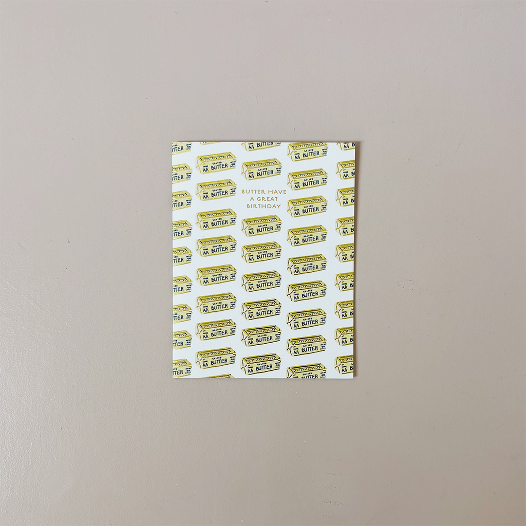 Butter Birthday Note Card