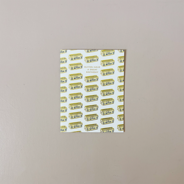 Butter Birthday Note Card