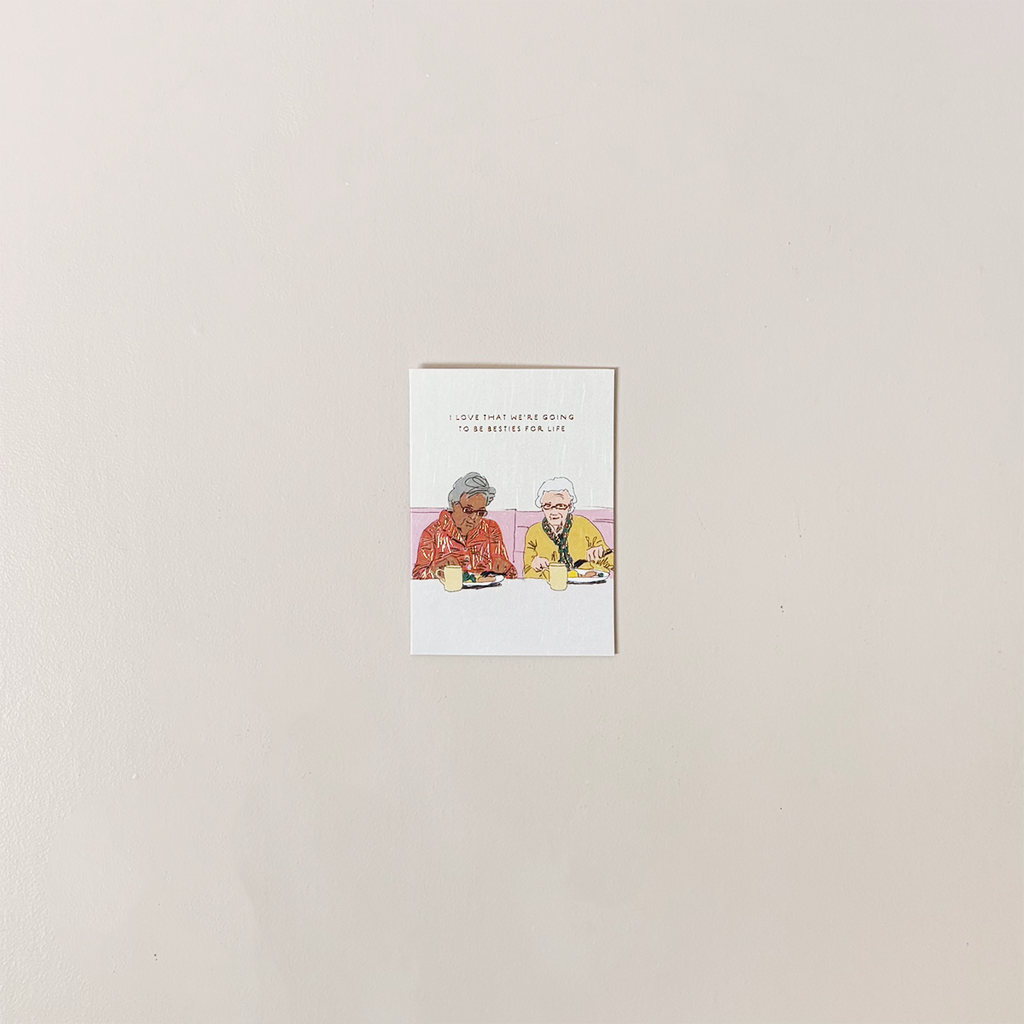 Besties For Life Mini Note Card