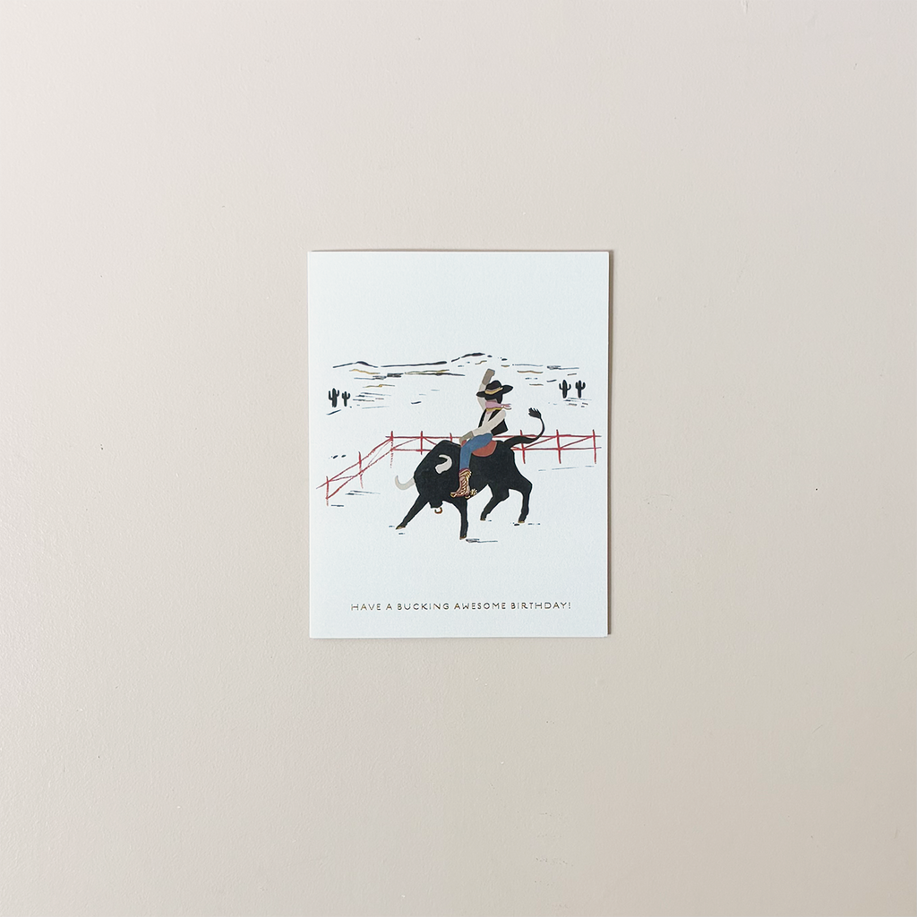 Bucking Awesome Birthday Note Card