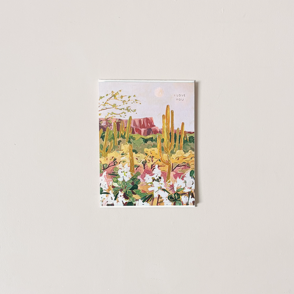 Desert Moonlight Note Card