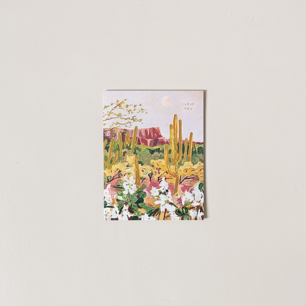 Desert Moonlight Note Card