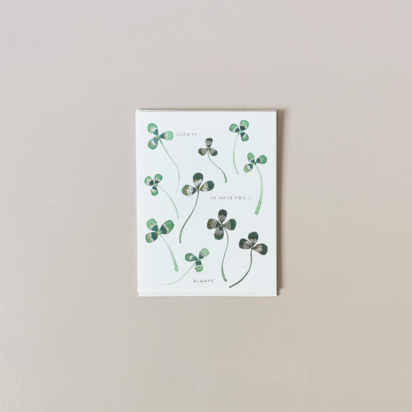 How Lucky Happy Birthday Note Card