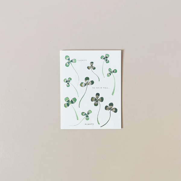 How Lucky Happy Birthday Note Card