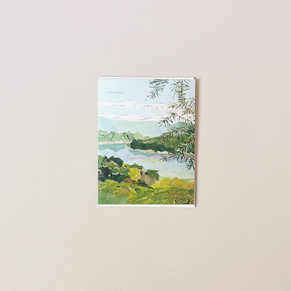 I'm Sorry River Bank Note Card