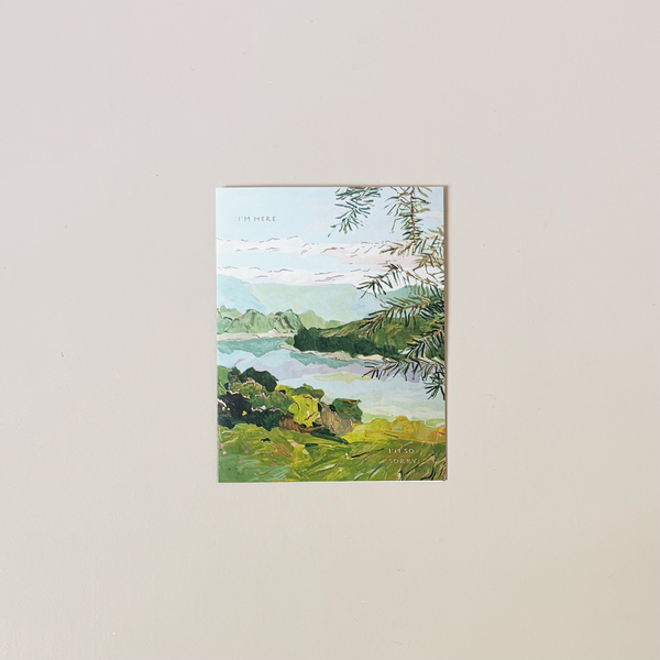 I'm Sorry River Bank Note Card