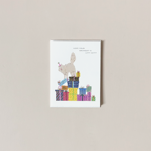 Kitty Birthday Note Card