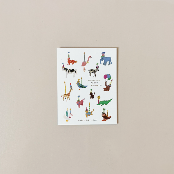 Party Animal Note Card