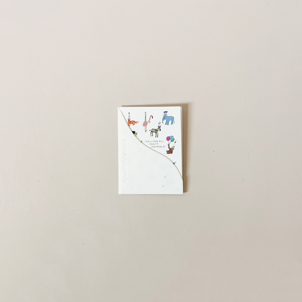 Party Animals Mini Note Card