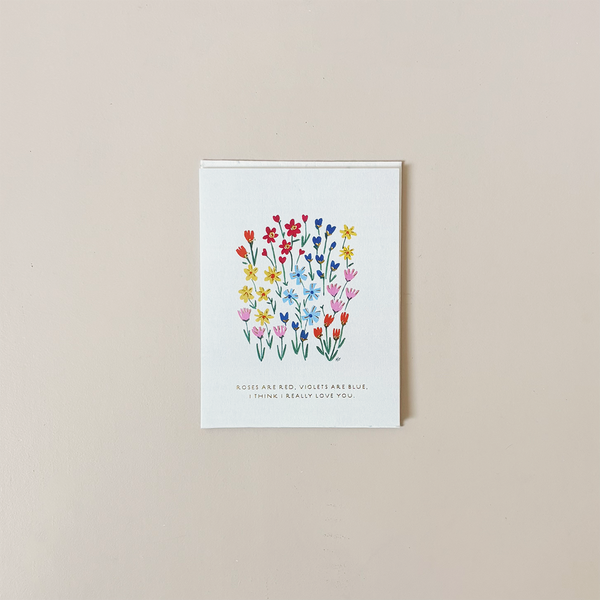 Roses Are Red Note Card