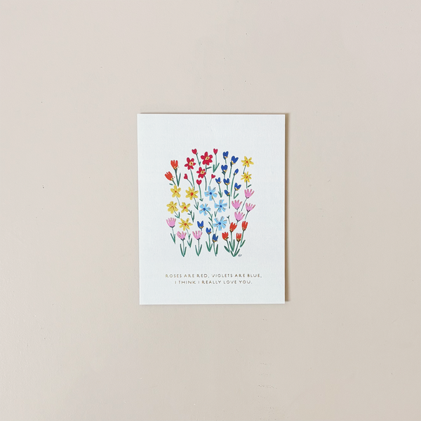 Roses Are Red Note Card