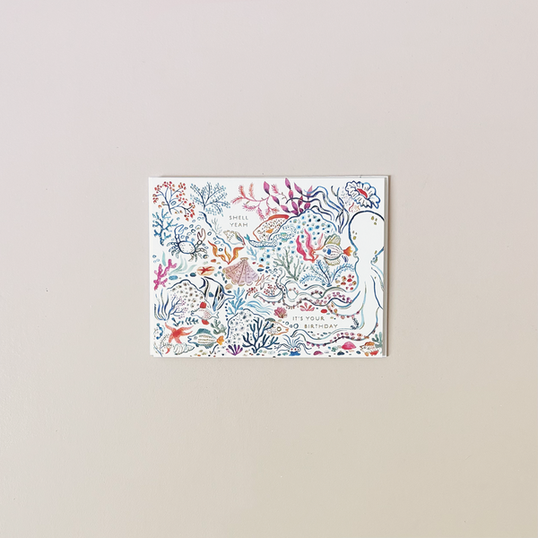 Shell, Yeah Birthday Note Card