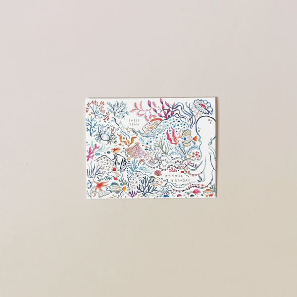 Shell, Yeah Birthday Note Card