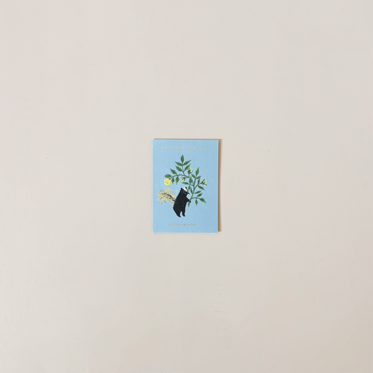 Stinker Birthday Mini Note Card – Holliday