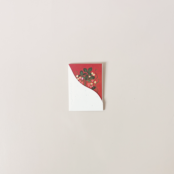 Sweet Strawberry Mini Note Card