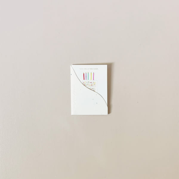 This Calls For Cake Mini Note Card