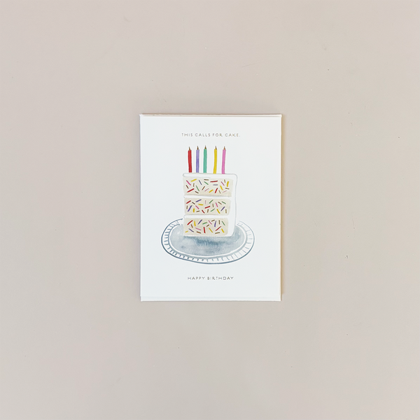 This Calls For Cake Note Card