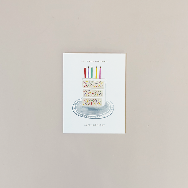 This Calls For Cake Note Card