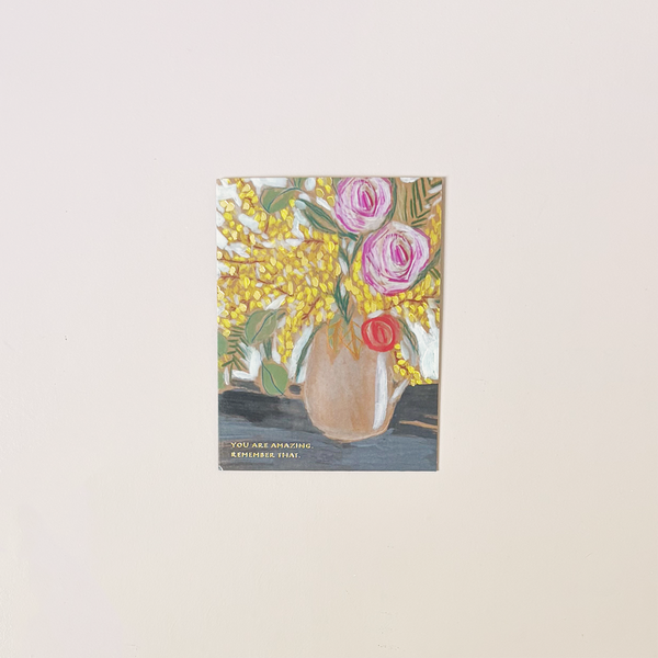 You Are Amazing Note Card