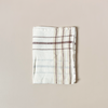 Brogue Stripe Linen Tea Towel Dune