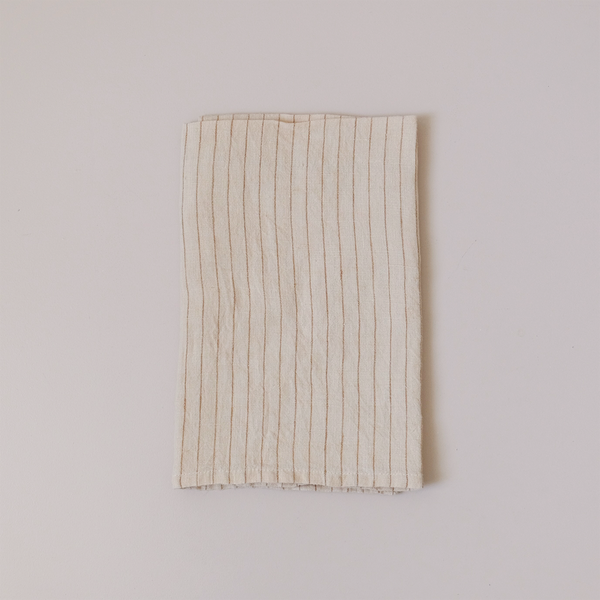 Gable Stripe Linen Tea Towel Dune