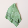 Picnic Stripe Linen Tea Towel Leaf