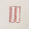 Tangier Stripe Linen Tea Towel Clay