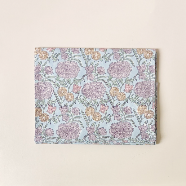 Nargis Faded Hydrangea Blue Tablecloth 60" x 110"