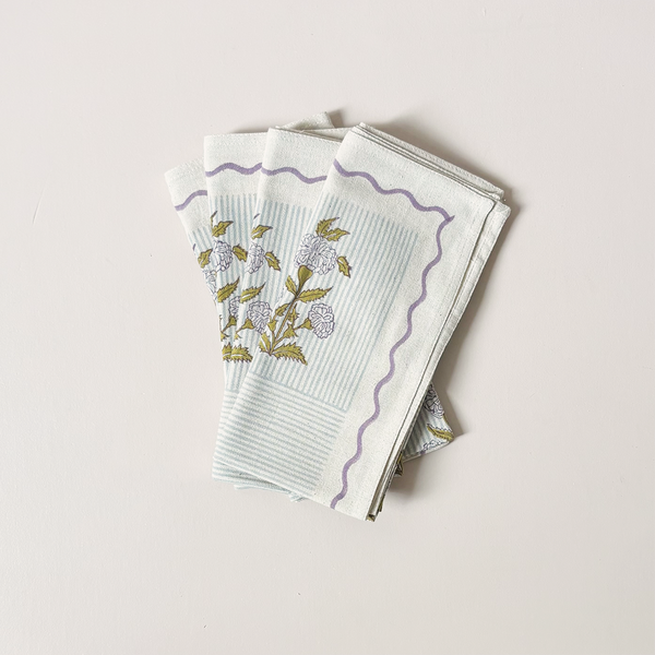 Sanvi English Lavender Napkin Set/4