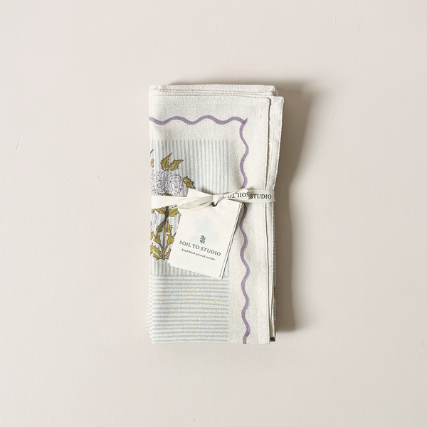 Sanvi English Lavender Napkin Set/4