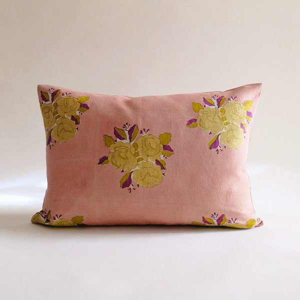 Sara Pink Grapefruit Pillow Cover 14" x 20"