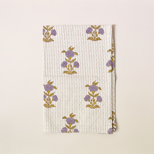 Waffle Weave Kitchen Towel Sanvi English Lavender