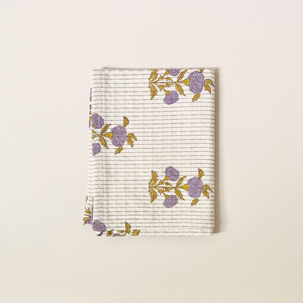 Waffle Weave Kitchen Towel Sanvi English Lavender