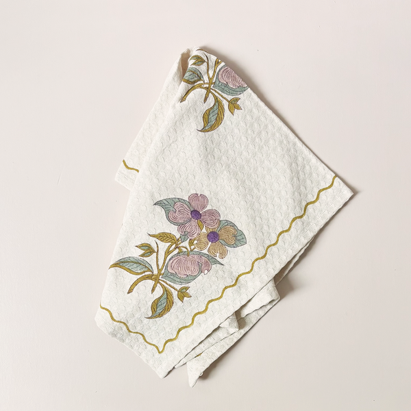 Waffle Weave Kitchen Towel Soma English Lavender