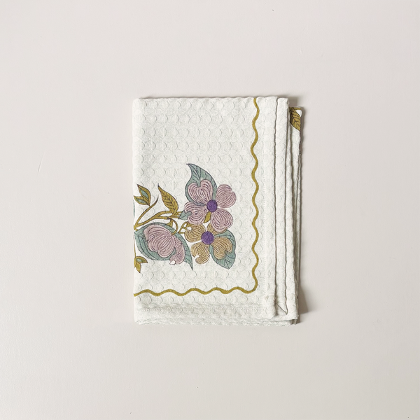 Waffle Weave Kitchen Towel Soma English Lavender