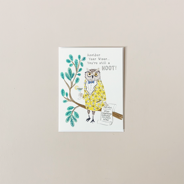 Another Year Wiser Note Card