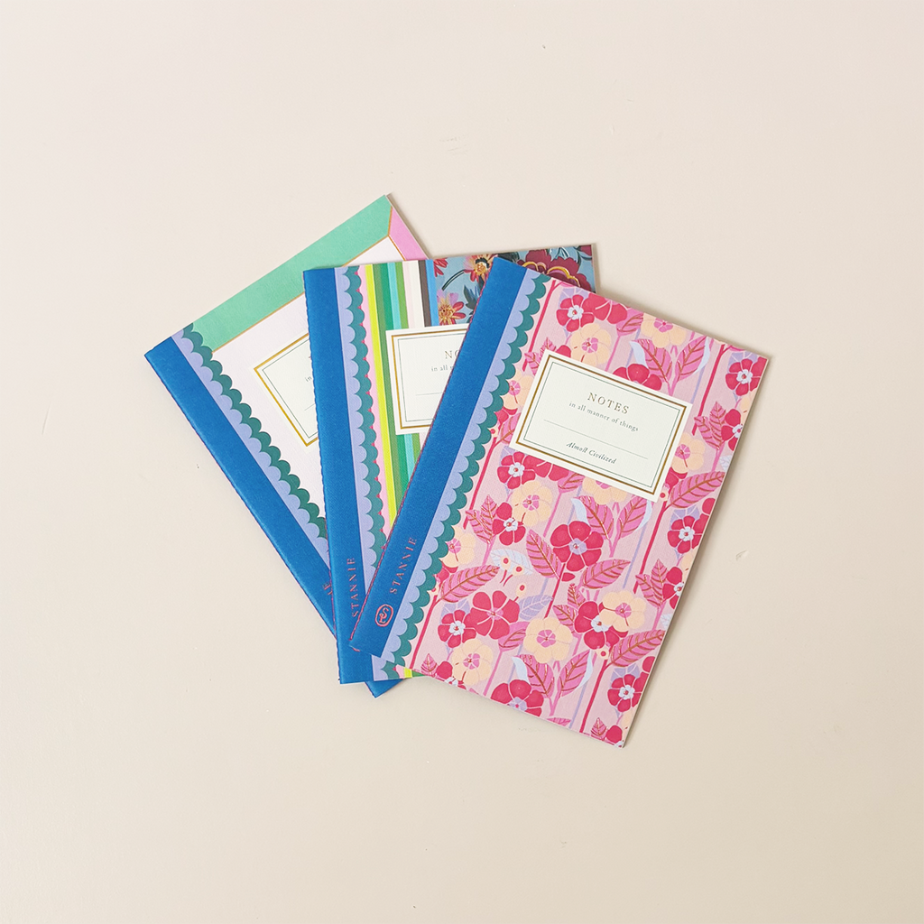 Modern Floral Notebook Trio