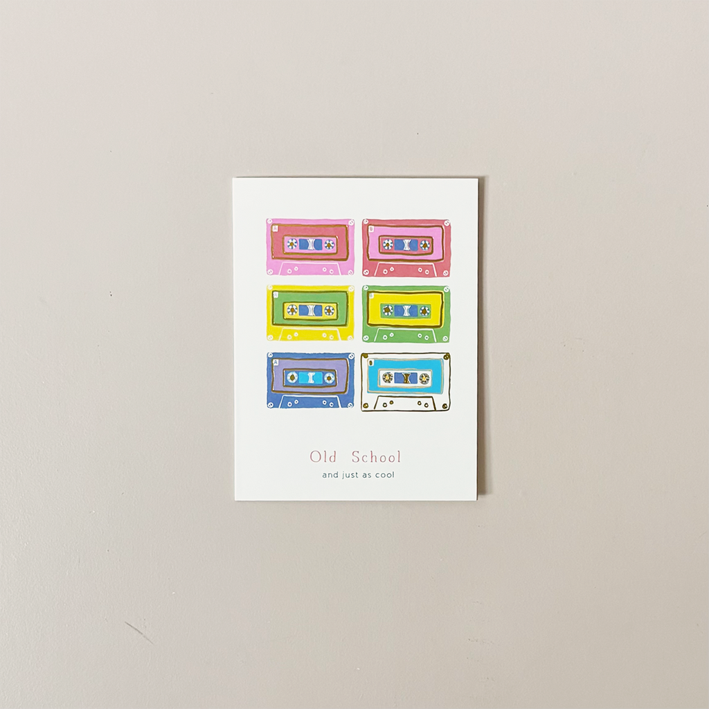 Old School & Just as Cool Note Card