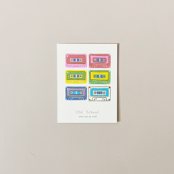 Old School & Just as Cool Note Card
