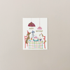 Pups Party Birthday Note Card