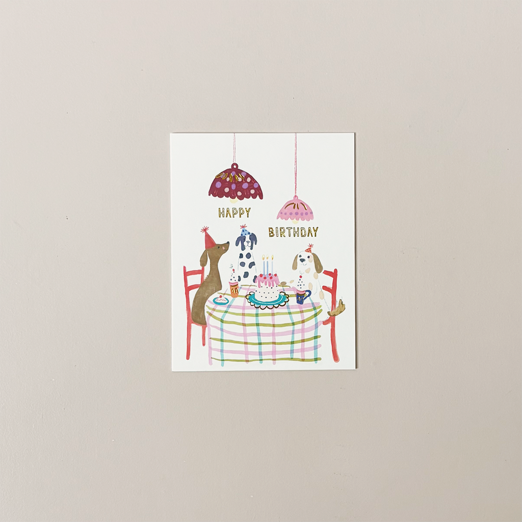 Pups Party Birthday Note Card