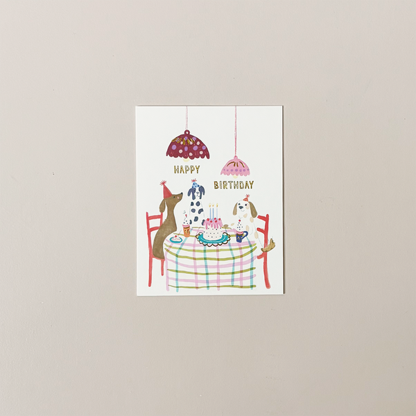 Pups Party Birthday Note Card