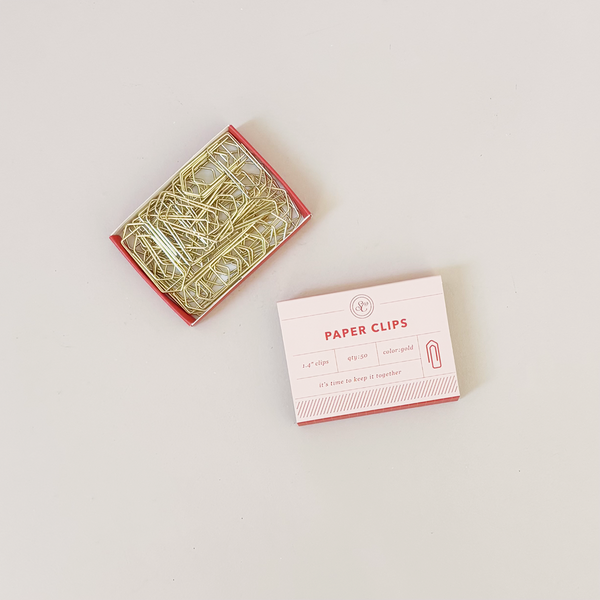 Keep It Together Paper Clips Red